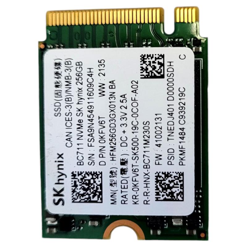 Ssd Sk Hynix 256gb M.2 2230 Nvme Pcie Gen3x4 Bc711 Disco Sólido